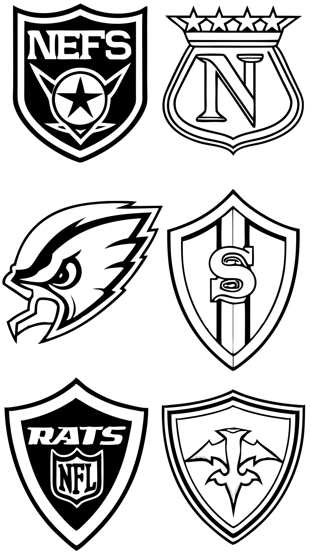 coloring pages football logos